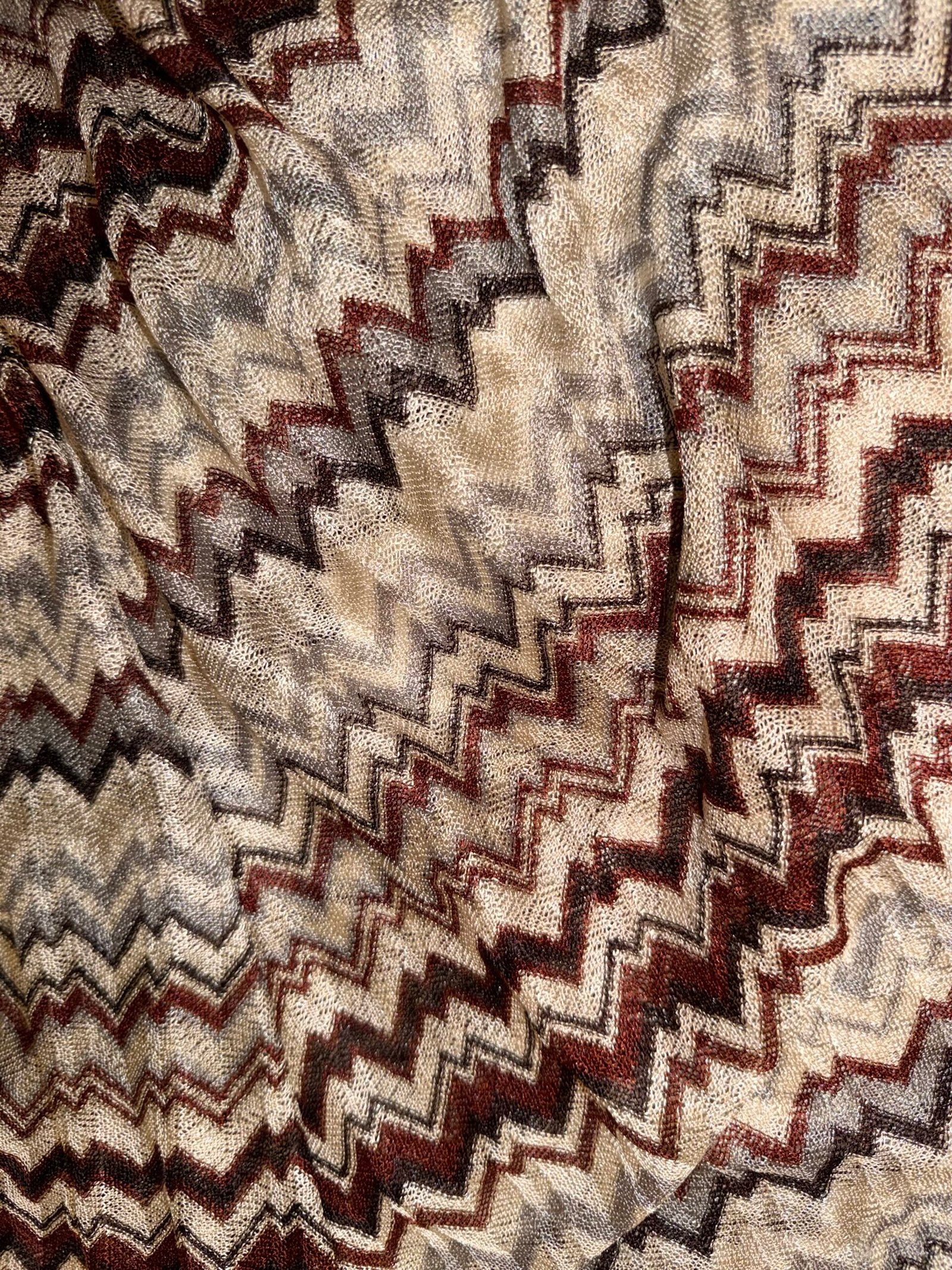 Brown shiny kimono
