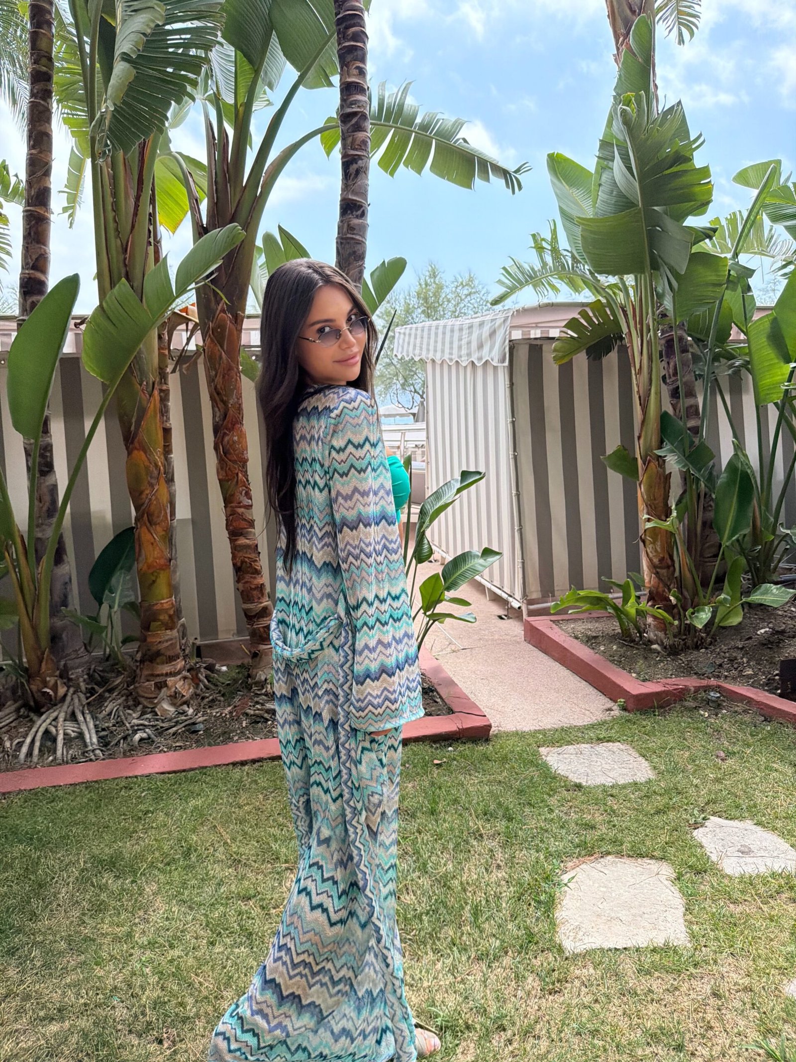 Emerald shiny kimono
