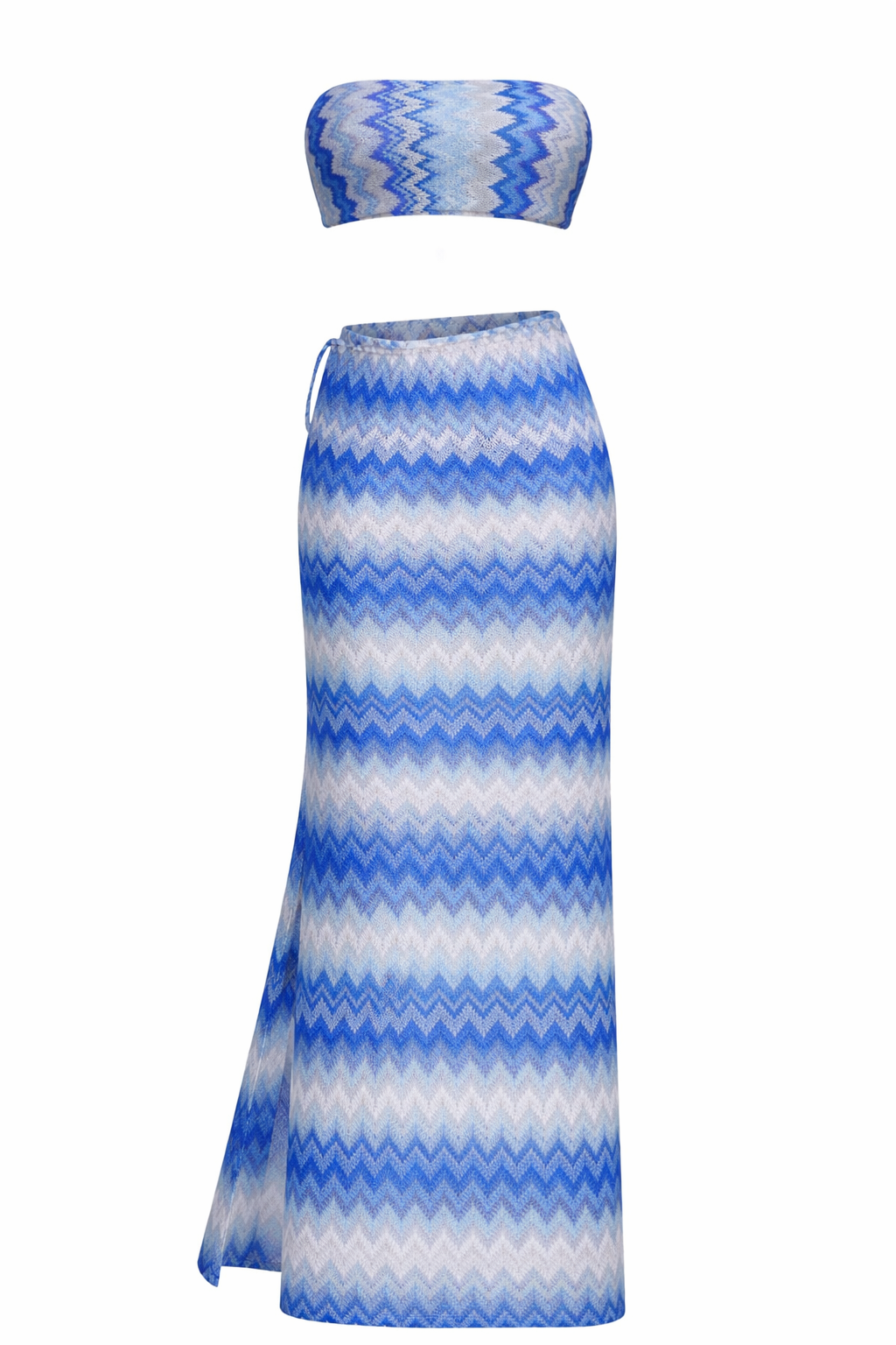 Blue skirt set