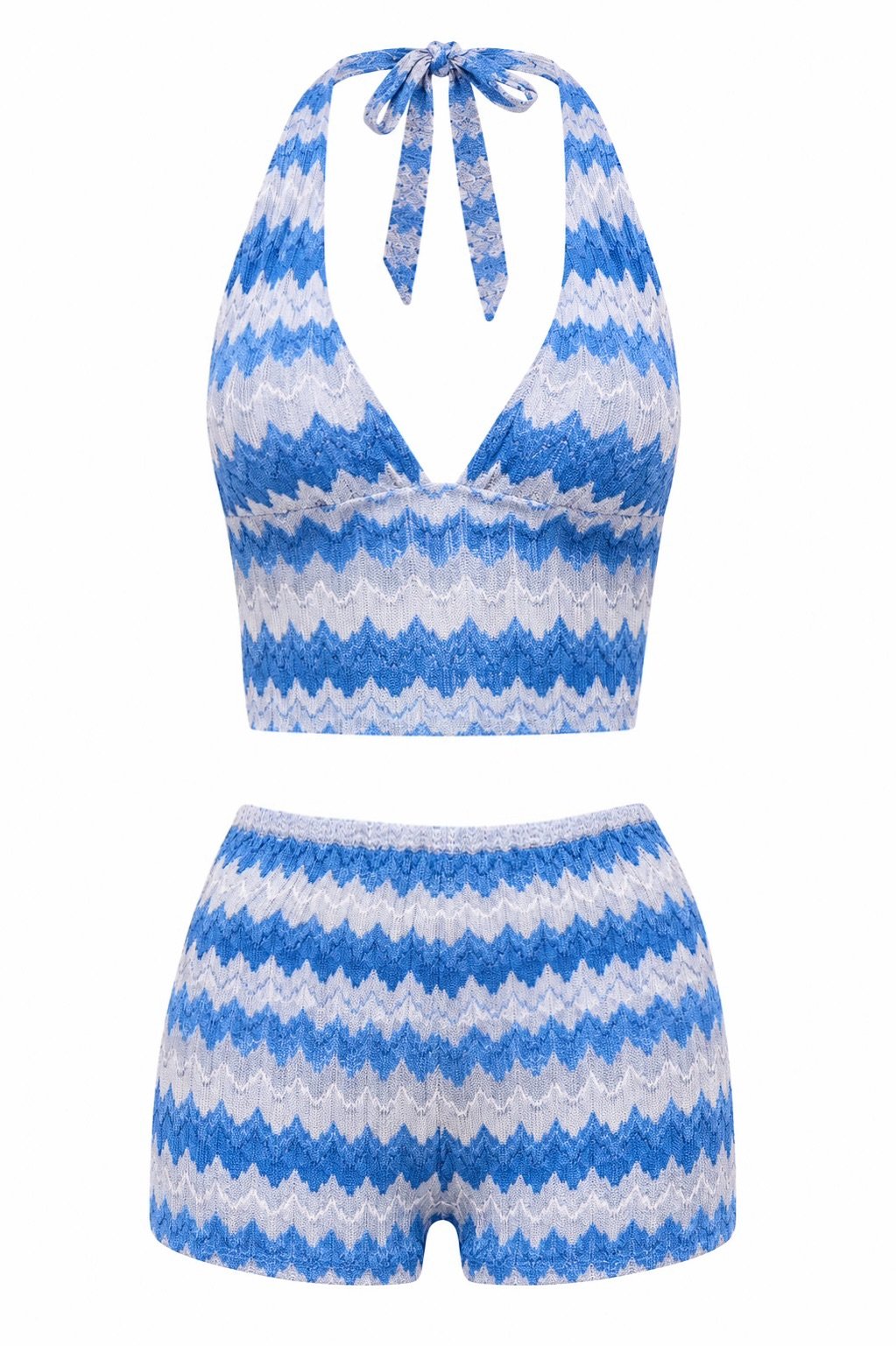 Blue shorts set